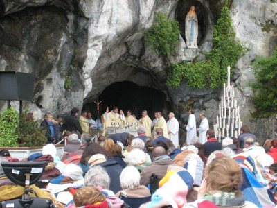 La Grotte de Massabielle, à Lourdes